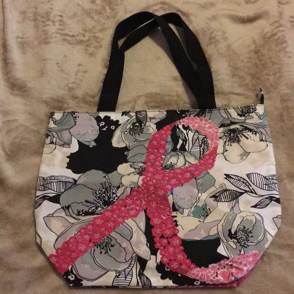 Avon Breast Cancer Floral Totebag